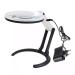 Desktop Glass Chargeable Folding Identification Tool 6X 10X HD Lens with LED Light Maintenance Reading Magnifier Good Times