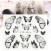 DIY Self-Adhesive Nail Decor Blue/Black Water Decals Transfer Nail stickers Butterfly-shape Nail Art(3) Style 03 - Buy Online on GoSupps.com