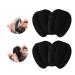 2 Pairs Shoe Filler Tongue Pad Invisible Forefoot Cushion Mat Soft Make Smaller Back Sticker Non-Slip Size Reducer Holder Self-Adhesive Insert Black Felt Accessories for Loose Replacement Men Women