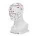 Minkissy acupuncture point model hospital hospital laboratory supplies realistic models head massage model massage model for the human head medical scalp pin model head pvc white white 22x12x8cm