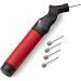 Valiant Dual Action Sports Ball Pump Inflator with Needles & Pouch - Portable Hand Held Air Pump for Soccer, Football, Volleyball, Rugby, Netball, and Basketball - Buy Online on GoSupps.com