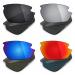 Mryok 4 Pairs Polarized Replacement Lenses for Rudy Project Rydon Sunglasses Stealth Black/Fire Red/Ice Blue/Silver Titanium