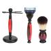 Beard Shaving Brush Set - Portable 3pcs Kit with Comfortable Handle for Salon & Home Use - Buy Online on GoSupps.com