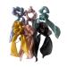 VMila Hair Scarf Scrunchies for Women  6 PCS Silk Hair Scrunchies Ponytail Scarf Bow Scrunchies with Ribbon Tails Elastic Hair Ties Ponytail Holders Hair Accessories for Women Girls
