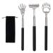 Hualiang 3 pieces of back scratches pull -out scratches scratch -hand back scratches telescopic portable back scrape scratch for back and head scratch with storage bag relief from itching