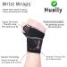 Hually Adjustable Wrist Support Brace for Men and Women - One Size Fits All | Breathable & Comfortable Wrist Wraps for Bench Press, Weightlifting, Gym Sports - Buy Online on GoSupps.com