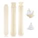 Generic hose heat bottle long hot water bottle with super soft chenillegarn cover 2 liters - neck heat bottle with a water funnel additionally a cotton cover for long warming - champagne