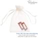 Parcelona French Rectangle Cut Out Brown Small Celluloid Acetate No Slip Grip Hair Clip Set - 2 Pack | Made in France - Buy Online on GoSupps.com