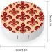 Fleur De Lis Contact Lens Case with Mirror | Portable Cute Eye Lens Box Travel Kit - Buy Online on GoSupps.com