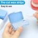 Braces Wax 10 Pack - Food-Grade Dental Wax Strips with Applicator Tool - Unscented/Mint + Aloe Vera + Vitamin E - Stick Better - Includes Storage Box - 350+ Dots - Separate Cases - Buy Online on GoSupps.com
