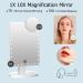 Lighted Makeup Vanity Mirror with Phone Holder and 10X Magnification - Sensor Touch Dimmable Cosmetic Desk Mirror - 360 Rotation - Dual Power Supply - White - Buy Online on GoSupps.com