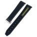 HAMONEE watch strap made of silicone 18 mm 19 mm 21 mm 22 mm for Omega Moonwatch Speedmaster Seamaster 300 Planet Ocean AT150 soft watch bracelet 22 mm black yellow 1