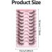 10 Pair False Eyelashes Reusable Thin Half False Eyelashes with Transparent Box Easy to Apply and Remove Fiber Natural False Eyelashes for Time-Saving Gift for Mom Grandma Wife Daughter(size:B) - Buy Online on GoSupps.com
