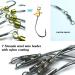 Fishing Hook with Leader 5 Hooks Fishing Rig - 7 Strands Nylon Coated Leader | Swivel Snap Hooks | 18# 1 Hook Rig - Buy Online on GoSupps.com