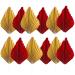 12 PCS Palm Leaf Fan Cake Topper Palm Spear Leaf Cupcake Toppers Cake Insert Decoration Leaves Topper for Party Wedding Cake Decorating