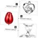 1 Set 2 Pcs Valentine's Day Present Neck Wedding Supplies 27X5CMx3pcs Silverx3pcs - Buy Online on GoSupps.com