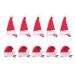 Frcolor 10 pieces Christmas hair clips Santa has hair handle barrettes hairpins with crocodile clamp for children young toddlers