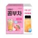 KAYFOOD Daily Kombucha Powder Tea 5g x 20 sticks (100g/3.52oz) with Bottle Sugar Free Diet Tea (Peach Bottle Set)