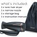 Beurer HC25 Ionic Hair Dryer for Travel - 1600W Anti Frizz Blow Dryer with Voltage Switch, Foldable Handle, Lightweight Styler, Nozzle Attachment, Storage Bag - Black/Rose Gold - Buy Online on GoSupps.com
