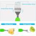Lehoo Castle Toddler Fork and Spoon Set - 6pcs Stainless Steel Children's Cutlery in Green/Blue - Buy Online on GoSupps.com