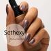 Sethexy Glitter Cat Eye False Nails 24Pcs UV Fake Nails - RosyBrown - Buy Online on GoSupps.com