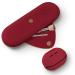 Qetlavee make -up bag silicone 1stk make -up brush container 1stk sponge holder travel holder essentials magnetic snap design portable cosmetics bag easy to clean for travel (red)