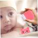 PLAFOPE 2pcs Bear Powder Puff Box | Travel Baby Powder Container Set - Pink | Food Grade PP | Baby Powder Lotion, After-Bath Powder, Sponges | 10X7CM - Buy Online on GoSupps.com