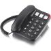 LIANXUE Big Button Landline Phone Desktop Telephone Loud Ringtone Fixed Home Phone for Elderly and Visually Impaired ABS Bk - Buy Online on GoSupps.com