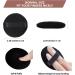 6 Pieces Soft Round Cotton Makeup Puffs for Face & Body - Black/Nude - Buy Online on GoSupps.com