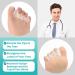 Toe Separators - 2 Pairs Soft Gel Spacers for Bunions & Foot Pain Relief | Stretcher for Men & Women (Clear + Large - Buy Online on GoSupps.com