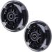 AOWISH 2-Pack 80mm LED Light Up Scooter Rear Wheels - Inline Skates Replacement Wheel with ABEC 9 Bearings for 3-Wheel Kick Scooters - Buy Online on GoSupps.com