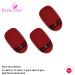 Shop False Nails Bling Art - Red Black Glossy Oval 24 Premium Artificial Nails - Medium Length Tips for Stunning Style - Buy Online on GoSupps.com