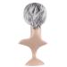 MapofBeauty Stylish Short Natural Curly Wig for Women | Mixed Grey & White Synthetic Hair Replacement - Buy Online on GoSupps.com