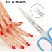 Nail Scissors - Curved Multi-Purpose Beauty Tool for Hair, Manicure, Pedicure, and Grooming - Multicolor - Buy Online on GoSupps.com