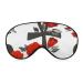 Ankh and Red Roses Sleep Mask Eye Cover for Sleeping Blindfold with Adjustable Strap Blocks Light Night Travel Nap for Men Women