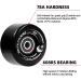 8 Pack 78A Quad Roller Skate Wheels 65x36mm with ABEC-9 Bearings | Outdoor/Indoor Double Row Skating | Black - Buy Online on GoSupps.com