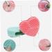Silicone Heart-Shaped Makeup Brush Cleaning Tool | Egg Brush Cleaner for Beauty - Buy Online on GoSupps.com