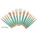 Makeup Brushes 15Pcs/Set Concealer Brush Professional Reused Soft Safe Long Lifespan Cosmetics Tools Green Tube Eye Concealing Eye Shadow Brush - Buy Online on GoSupps.com