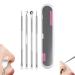 Usiveinborn Blackhead Remover - Usiveinborn Tweezers Professional Stainless Steel Facial Blackhead Remover Tweezers Precision Pimple Popper Tool (4pcs)