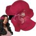 Hawaiian Flower Hair Clips - Orchid Hairpin Bohemia Barrette Headwear - Elegant Fake Headwear Hair Accessories Hawaii Flower Hair Clip Pins for Beach Seaside Holiday Red - Buy Online on GoSupps.com