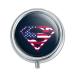 Superman USA American Flag Shield Logo Pill Case Trinket Gift Box