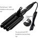25mm Hair Waver 3 Barrel Curling Iron Wand | Adjustable Heat | Beach Waves Crimper | Black - Buy Online on GoSupps.com