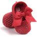 LACOFIA Baby Girls Christening Shoes 12-18 Months Anti-Slip Prewalkers - Red - Buy Online on GoSupps.com