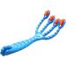 Huusuei Blue 4 Finger Massage Device - Plastic Roller Body Massager for Fatigue Relief in Buttocks Hips Head & Legs - Shop Now! - Buy Online on GoSupps.com