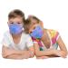 WEXCV 50 Pieces 4D Disposable Mouth Protection for Young Girls - Breathable Multi-functional Cloth Dustproof Fabric Mask - Buy Online on GoSupps.com