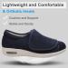 Men's Diabetic Shoes Memory Foam Knit Mesh | Wide Width Orthopedic Foot Pain Relief | Adjustable Closures | Arthritis Swollen Feet | Navy Blue | Size 10 - Buy Online on GoSupps.com