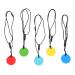 Vestlife toothing toys 5 pieces of dental toys made of silicone skull pattern round shape 5 colors BPA-PVC-free baby bite ring toys for everyday use
