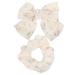minkissy 1 Set Hair Accessories Hair Ties Ponytail Holder Hair Tie Gauze Hair Scrunchies Ponytail Scrunchies Bow Knotted Elastic Hair Scrunchies Barrette Elasticity Girl Alligator Clip Mesh