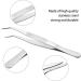 Curved & Blunt Stainless Steel Tweezers - 25cm Professional Non-Slip Angled Set for Water Pets Corals Cooking & Repair (2 Pieces) - Buy Online on GoSupps.com