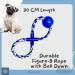 Belcka Dog Rope Toy Set for Large and Medium Dogs - Durable Figure of 8 Chew Toy - Natural Cotton for Stimulation and Teeth Cleaning - Perfect Dog Birthday Gift - Buy Online on GoSupps.com